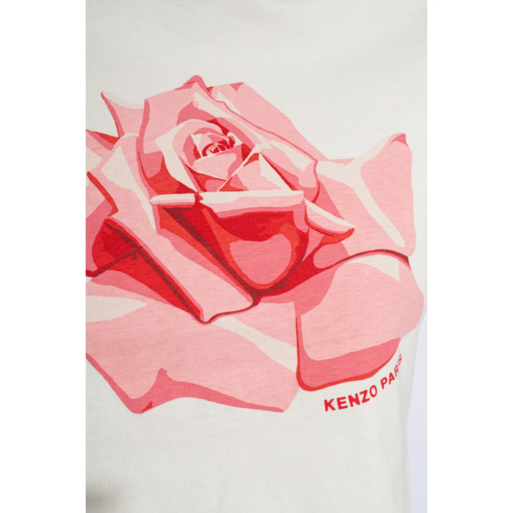 Kenzo Geknipt T-shirt White Dames