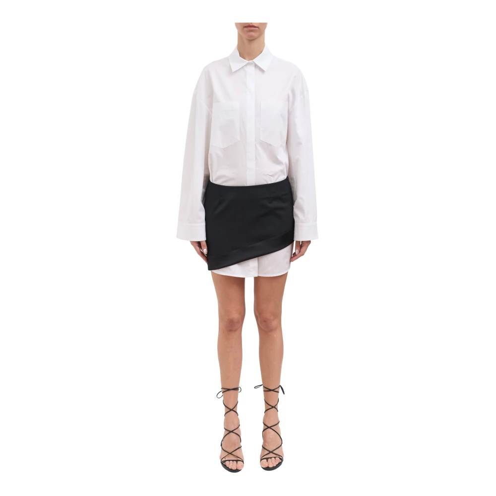 Dondup Women's White Abito In Gabardina