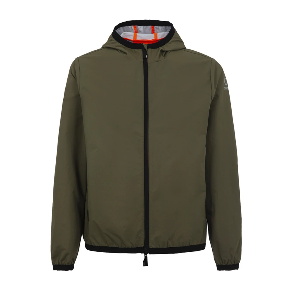 Suns Men's Green Hooded Sports Jacket