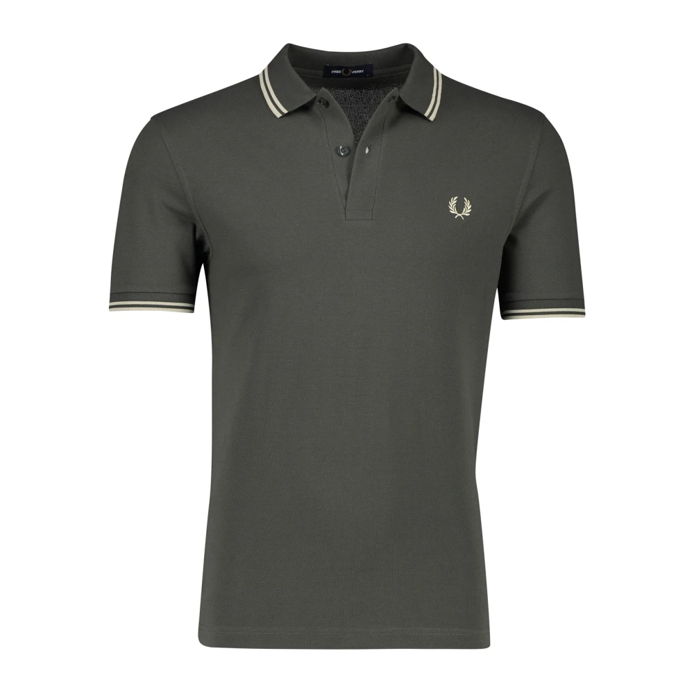 Fred Perry Groene poloshirt korte mouw Green Heren