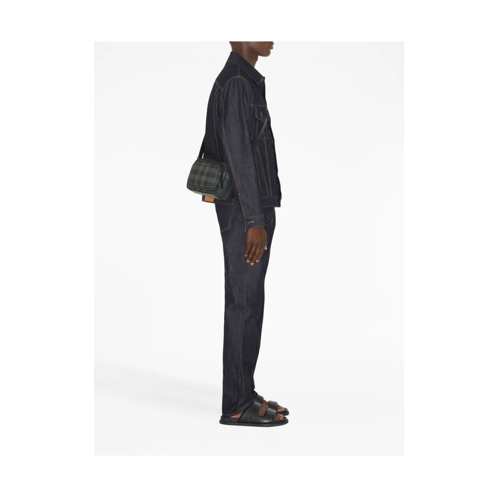 Burberry Grijze Ruit Patroon Heuptas Gray Heren