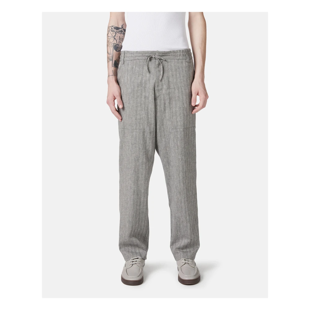 Iceberg Stretch keperstof cargobroek met pasvorm Gray Heren