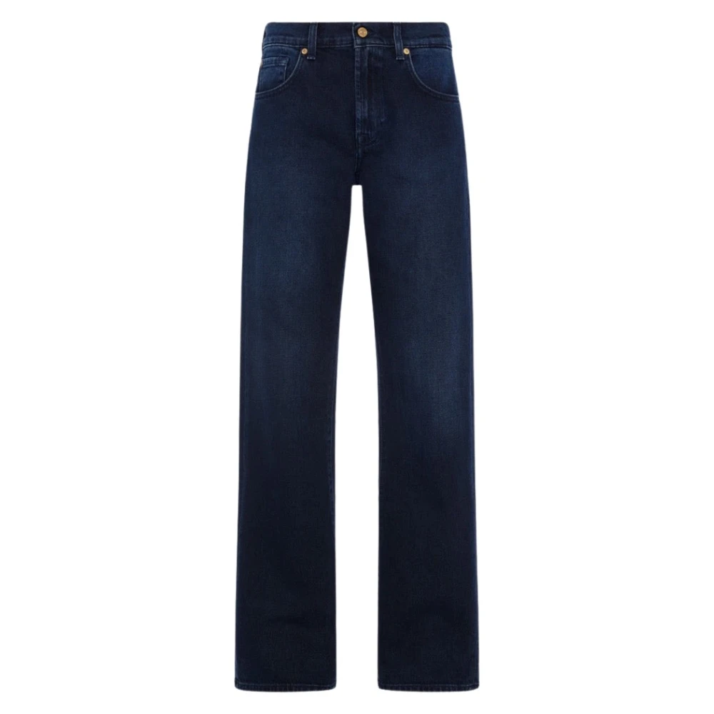 7 For All Mankind Jeans Straight Pre-owned Blue Heren