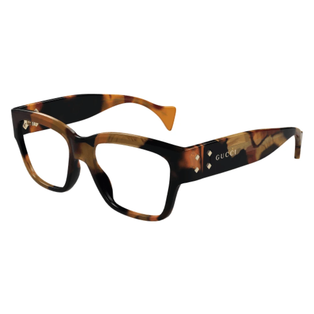 Gucci Vierkante Optische Brillen Brown Unisex