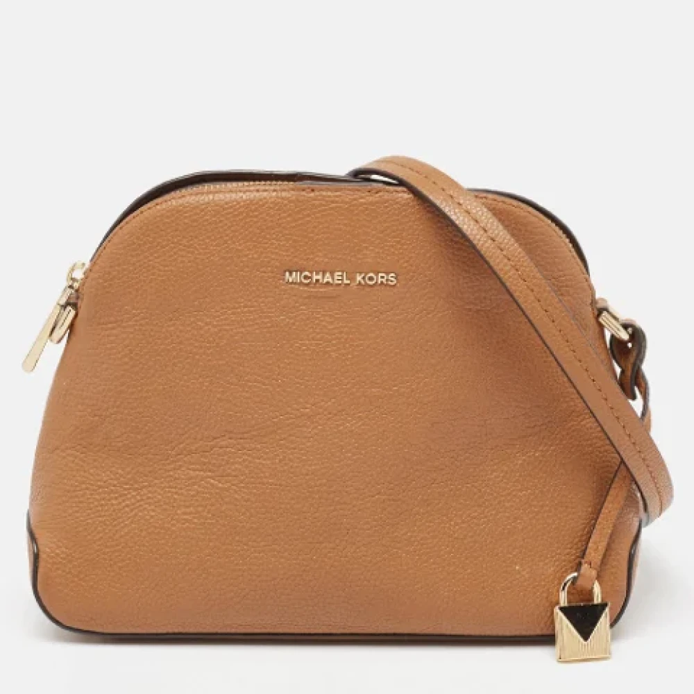 Michael Kors Pre-owned Leather crossbody-bags Brown Dames