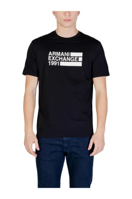 Tryckt T-shirt med Rund Hals och Korta Ärmar