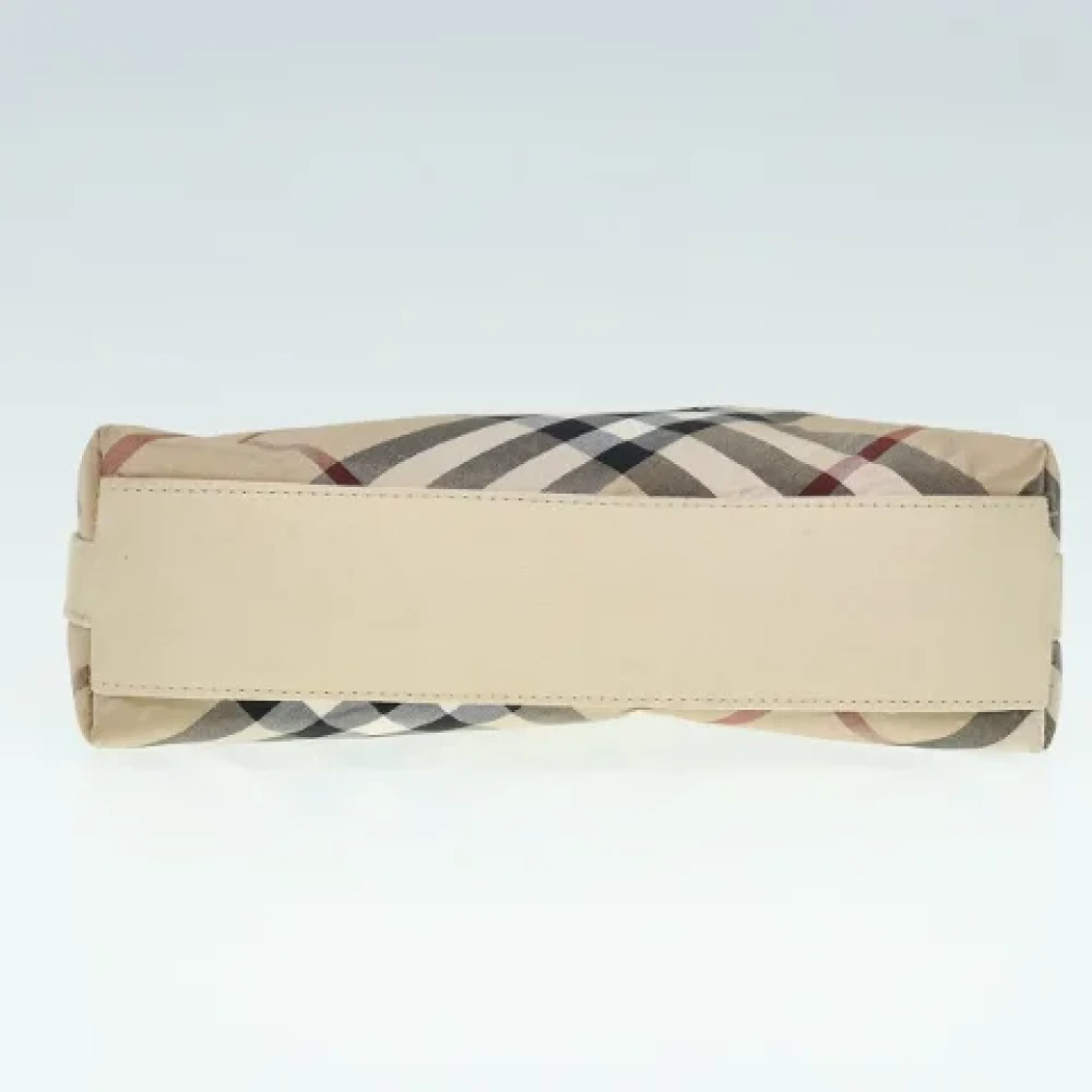 Burberry Vintage Pre-owned Fabric shoulder-bags Beige Dames