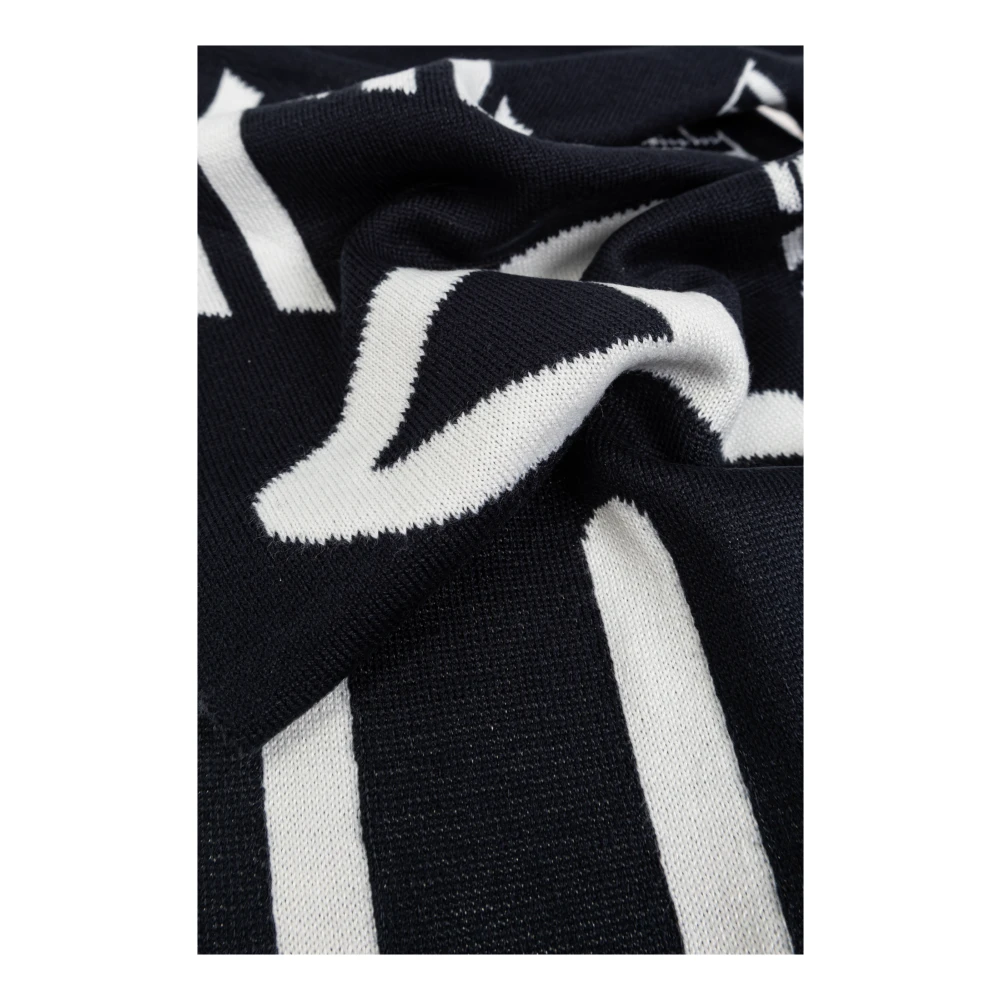 Emporio Armani EA7 Sjaal met logo Black Unisex