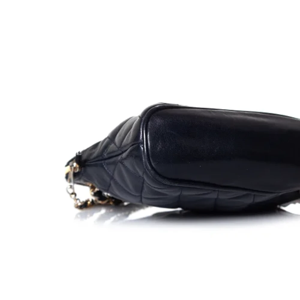 Chanel Vintage Pre-owned Leather chanel-bags Blue Dames