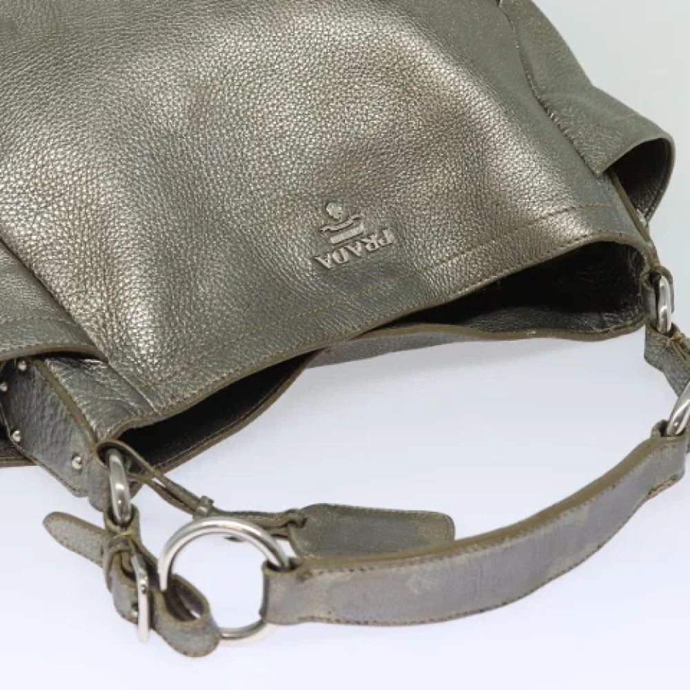 Prada Vintage Pre-owned Leather prada-bags Yellow Dames
