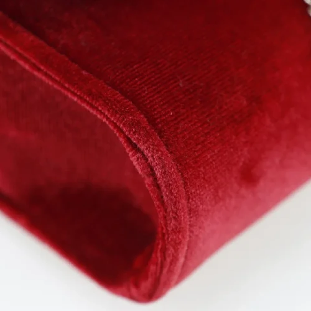 Valentino Vintage Pre-owned Canvas shoulder-bags Red Dames