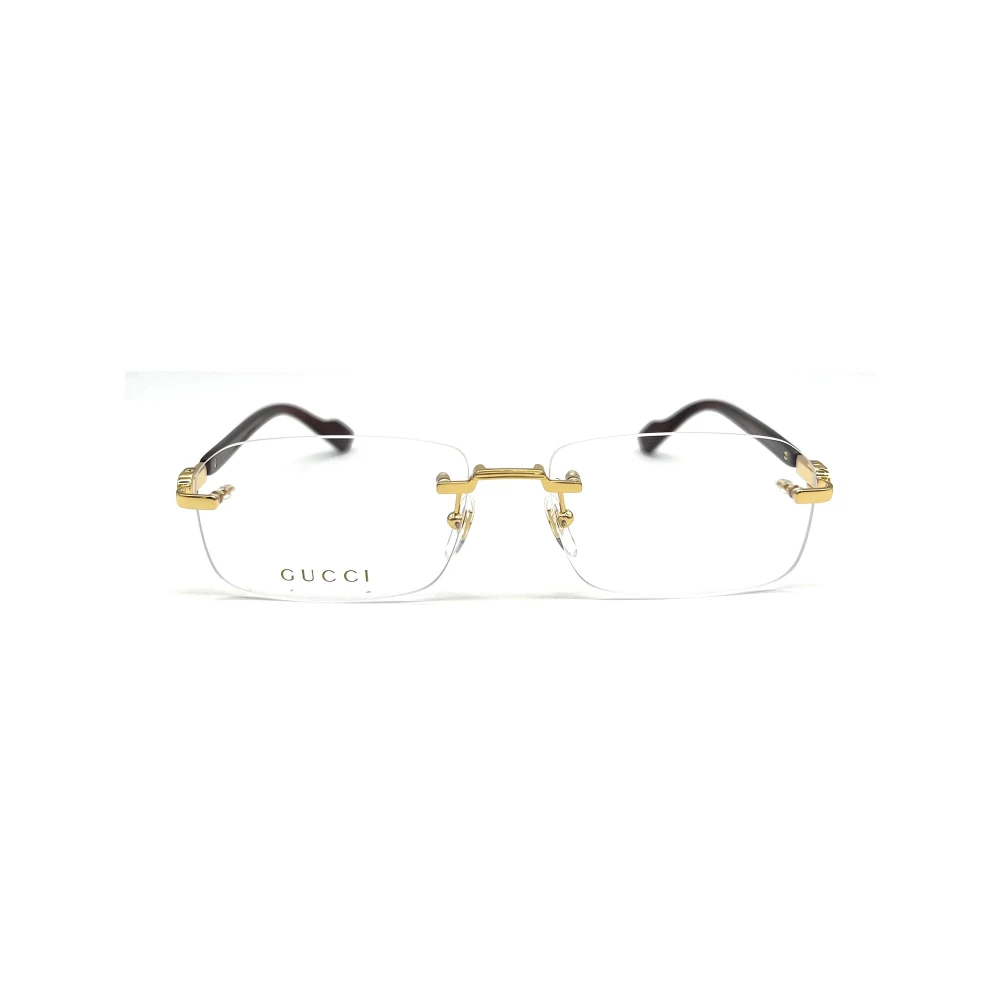 Gucci Metallic Optische Brillen voor Yellow