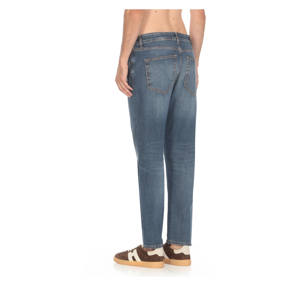 PT Torino Blauwe Denim Katoenen Jeans voor Man Blue Heren