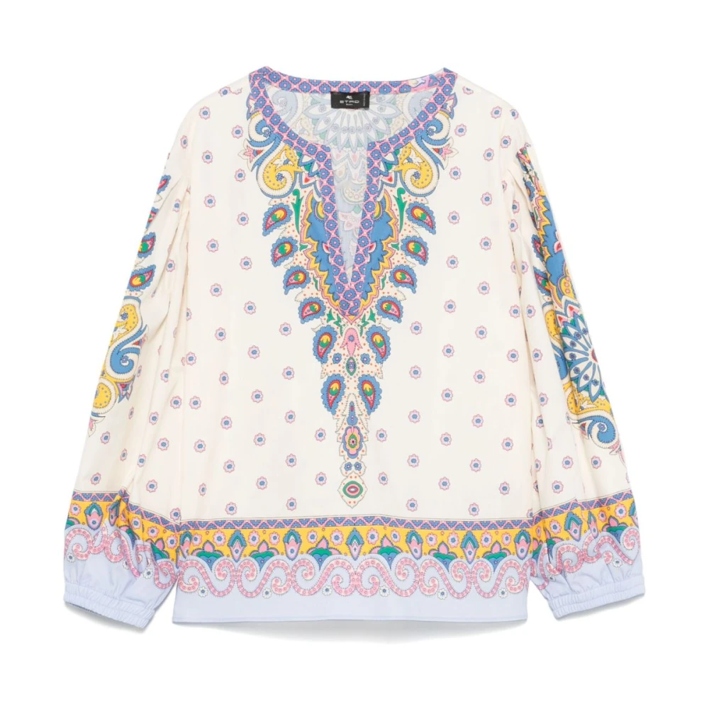 ETRO Shirt met medaillon- en Paisley-print Multicolor Dames