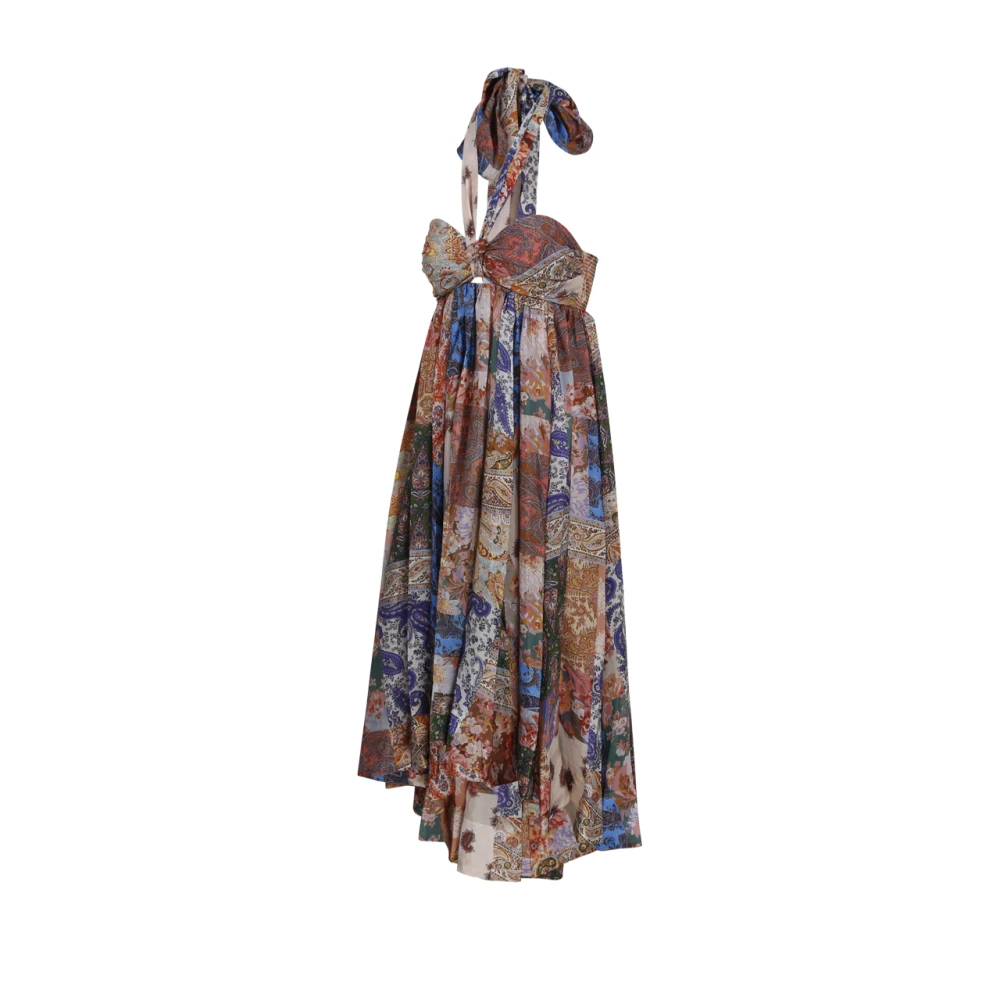 Zimmermann Mipai Mint Paisley Maxi Jurk Multicolor Dames