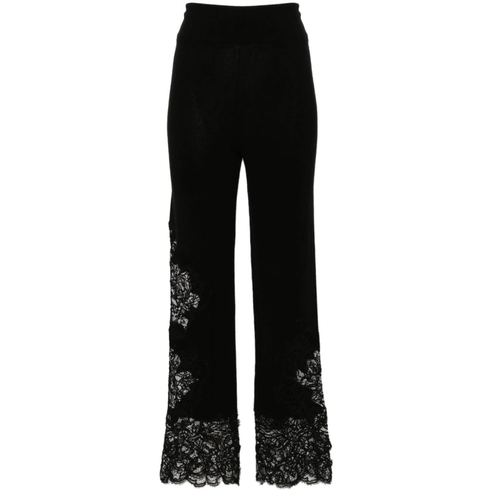 Ermanno Scervino Zwarte Stijlvolle Broek Black Dames