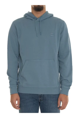 Hoodie med sidologotyp