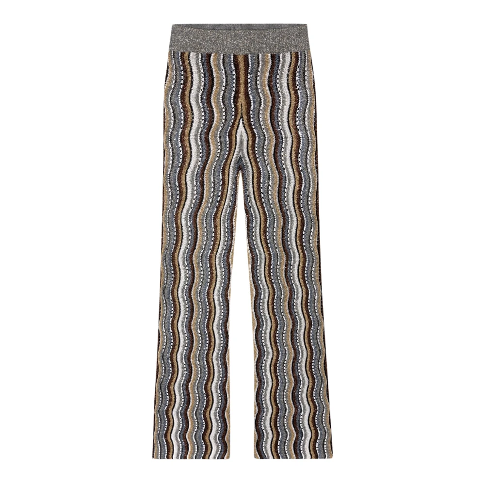 LUISA CERANO Fancy-Stripe Gebreide Broek Multicolor Dames