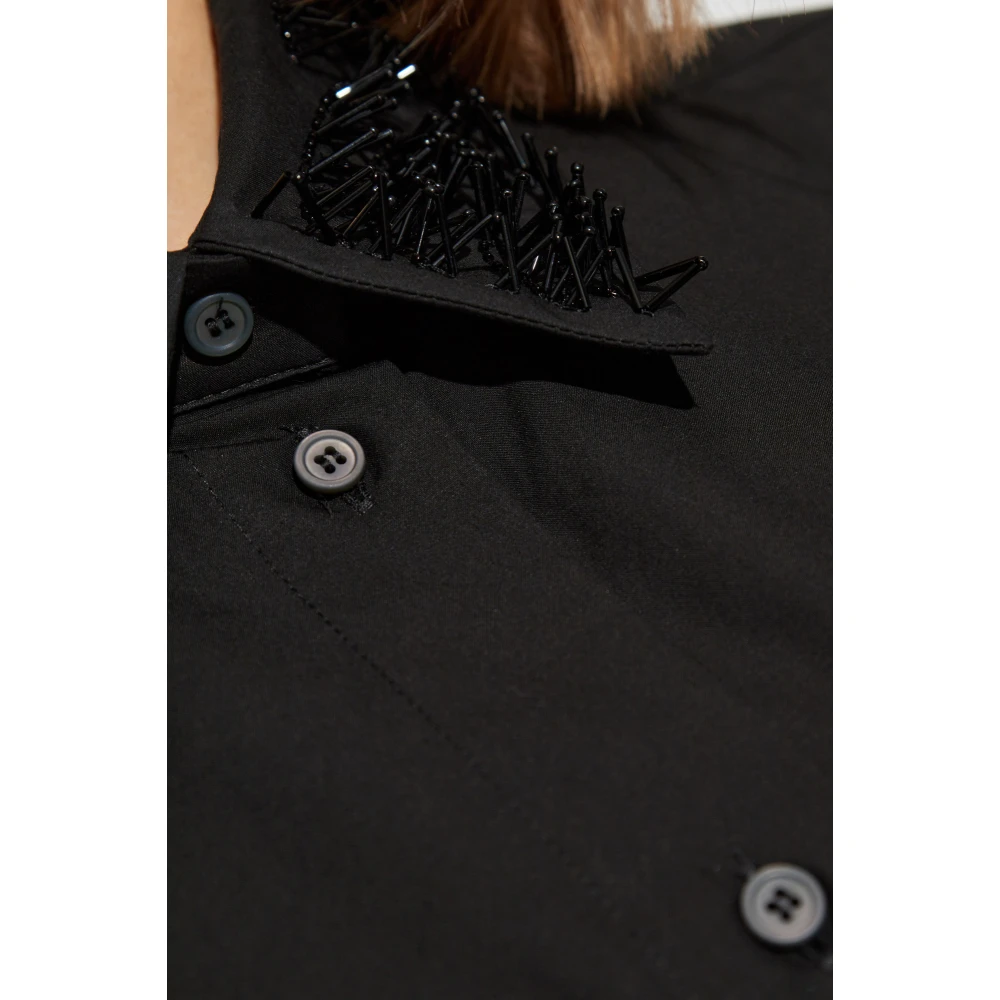 Fabiana Filippi Mouwloos shirt Black Dames