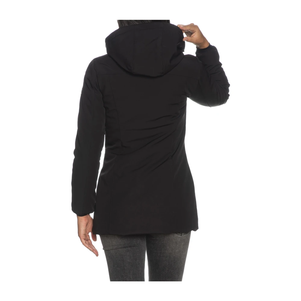 YES ZEE Zwarte Synthetische Jas voor Vrouwen Black Dames