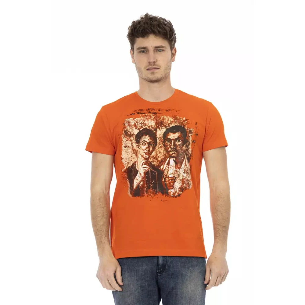 Trussardi Men's Orange Cotton T-Shirt - T-Shirts - Xl- Tops