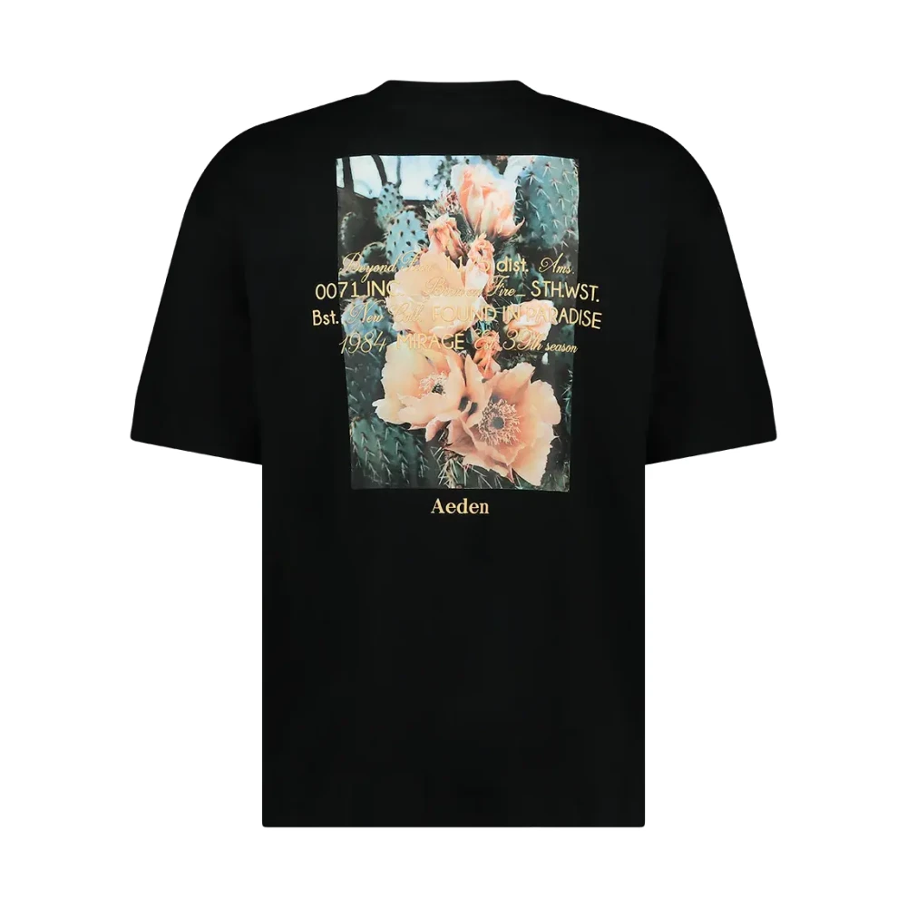 Aeden Zwarte Tee Kobe Stijlvol Black Heren