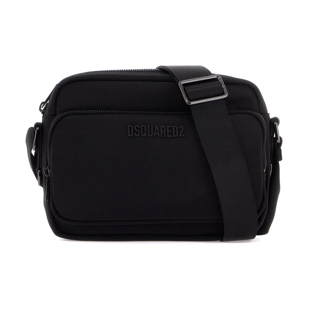 Dsquared2 Urban Crossbody Tas met Cordura Nylon Black Heren