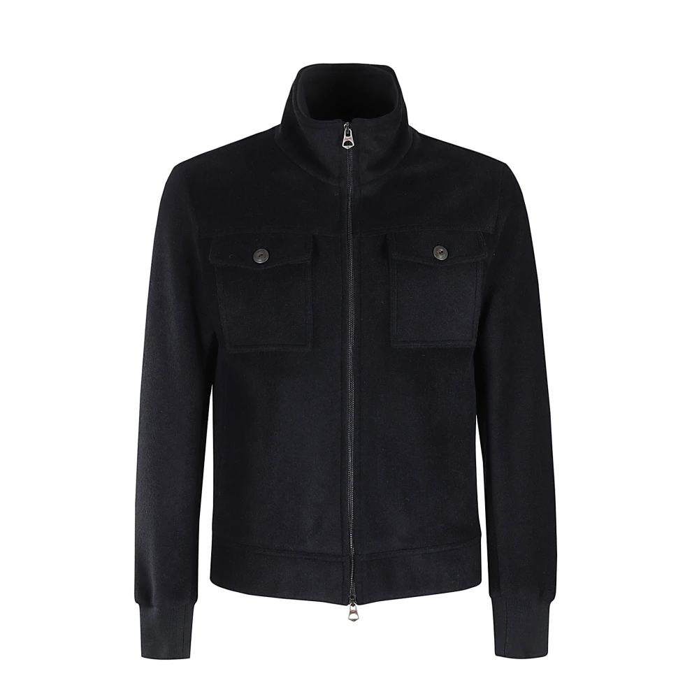 Stewart Wollen Jas Stijlvolle Winterkleding Blue Heren