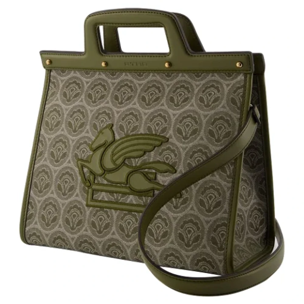ETRO Cotton handbags Green Dames