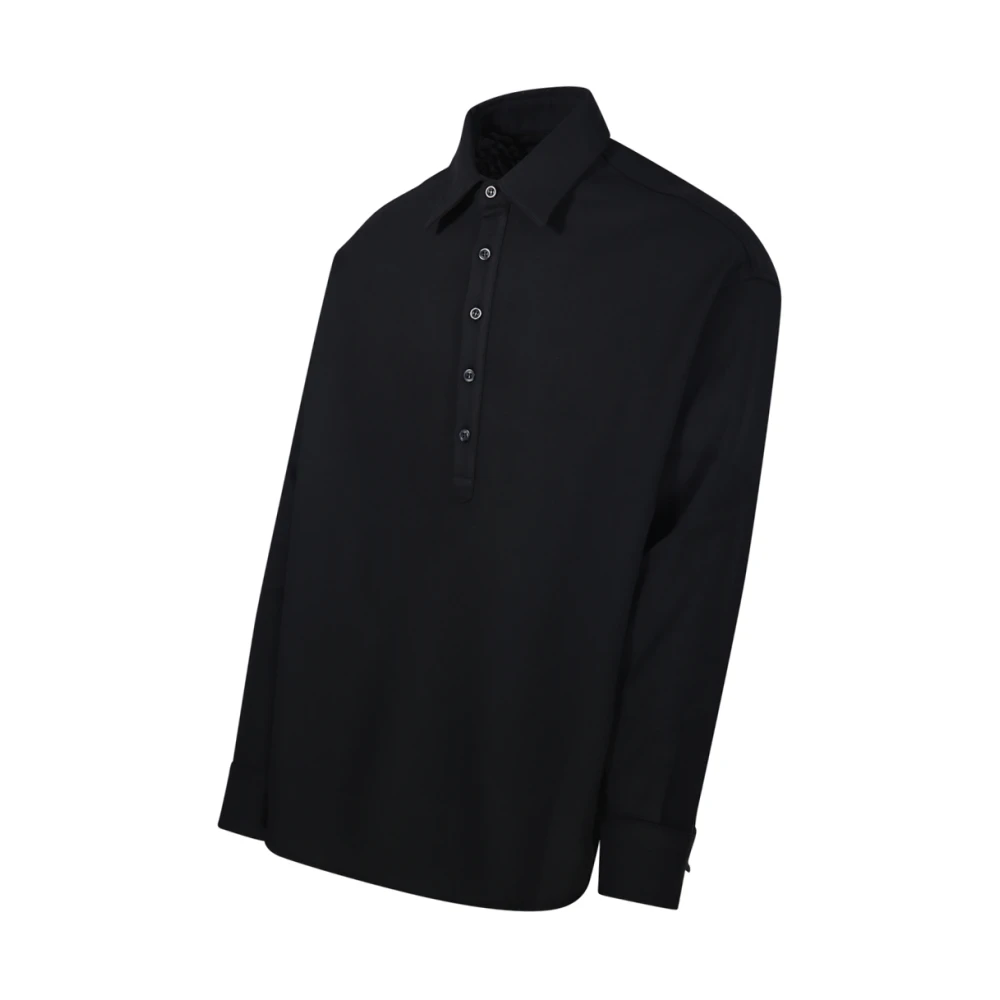 Emporio Armani Nero Shirt voor Mannen Black Heren