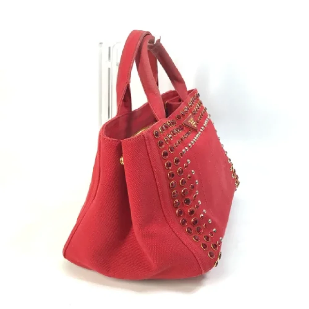 Prada Vintage Pre-owned Fabric prada-bags Red Dames