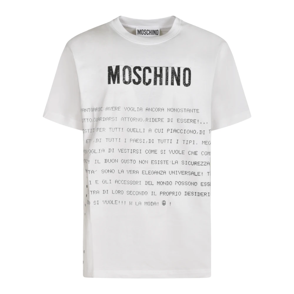 Moschino Stijlvolle T-shirts en Polos White Heren
