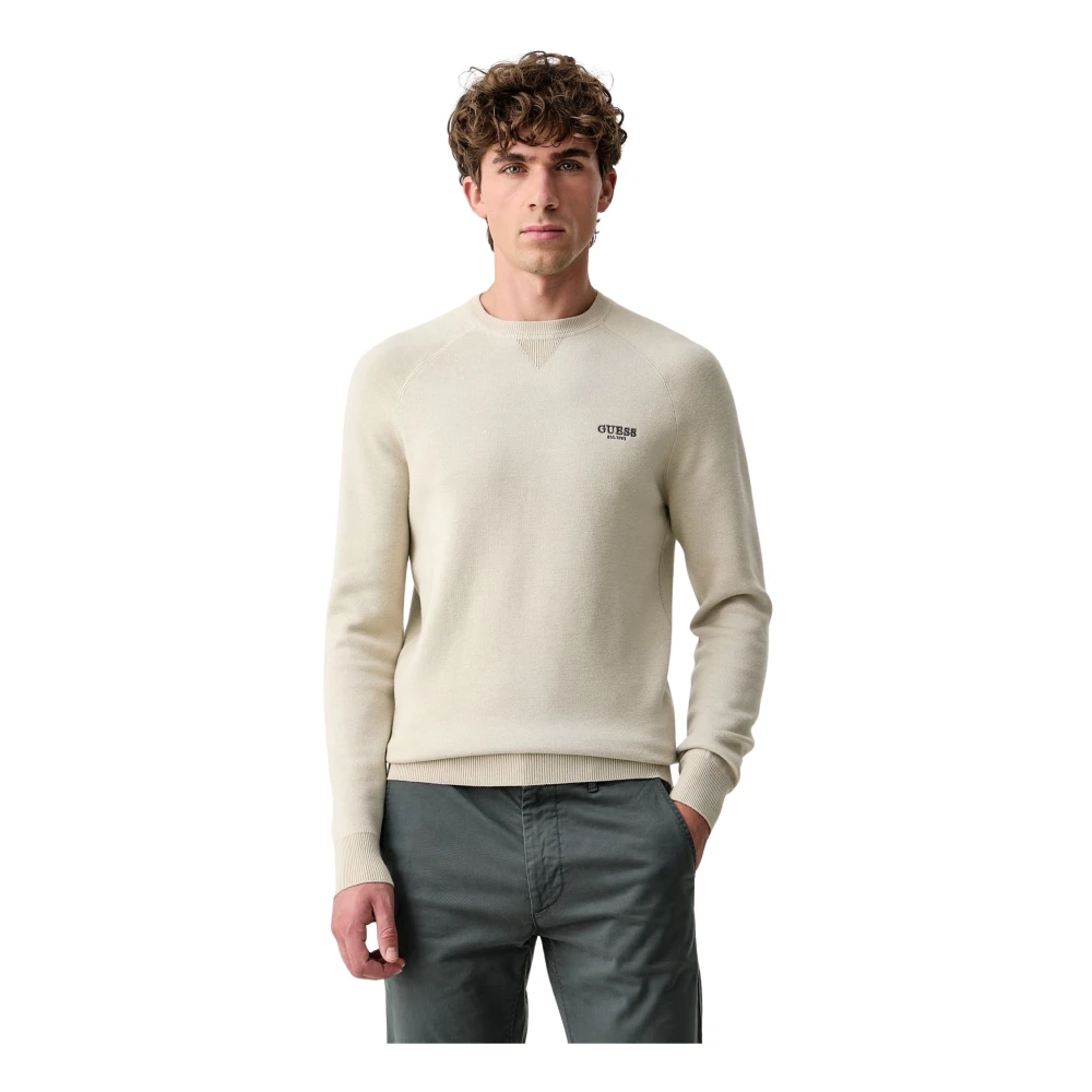 Guess , Herren, Strickwaren, Beige, Xl