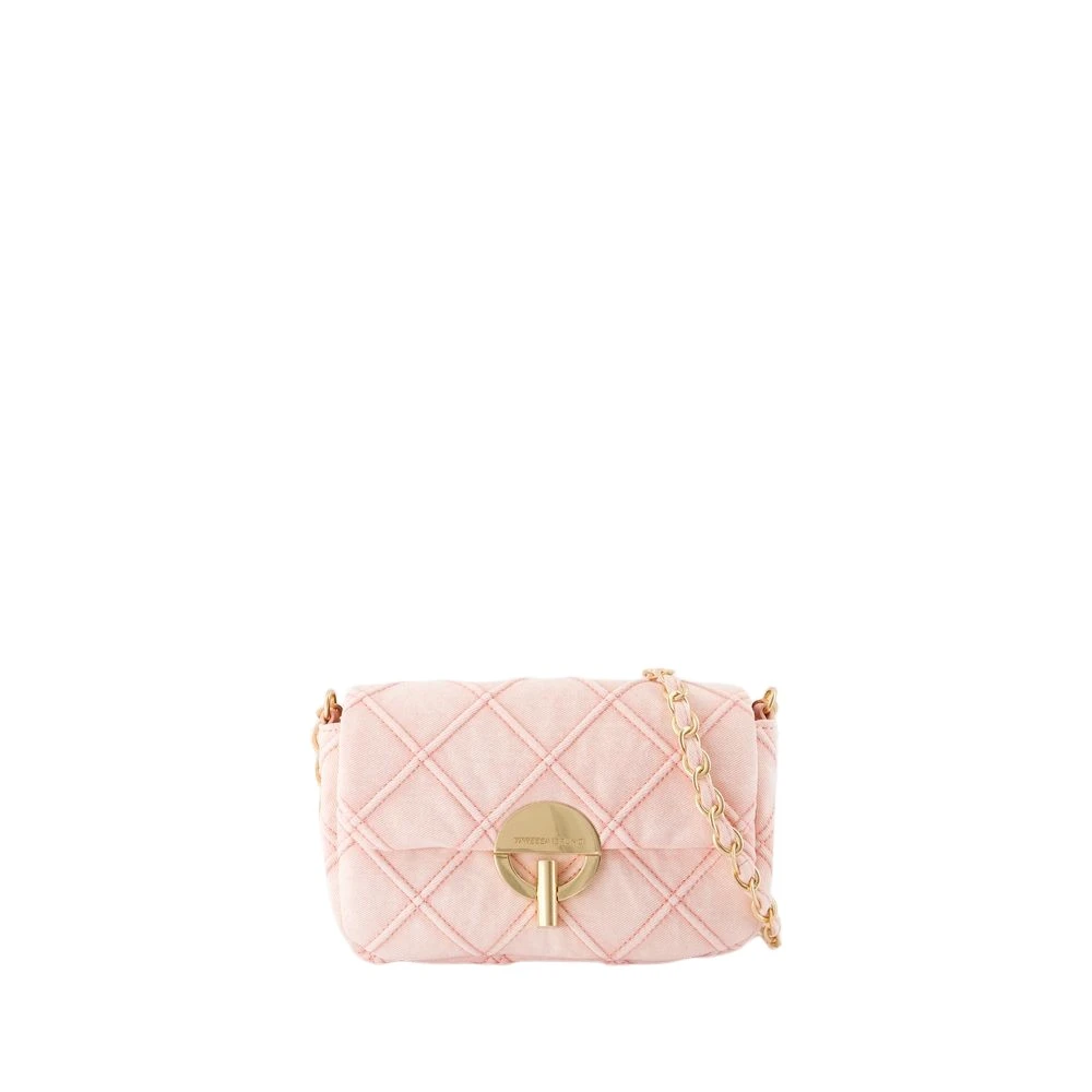 Vanessa Bruno Women's Pink Cotton Crossbody Bag Moon Moyen