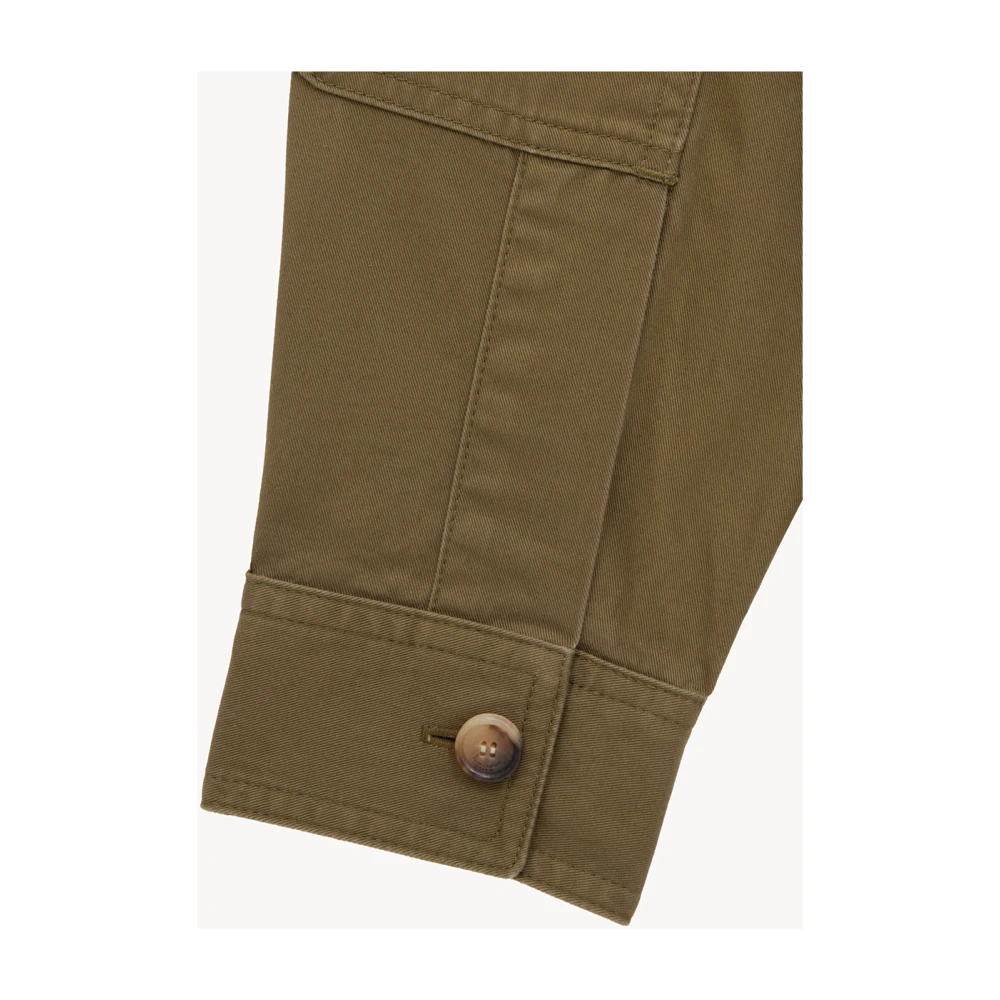 Saint Laurent Groen overhemd met knopen en zakken Green Heren