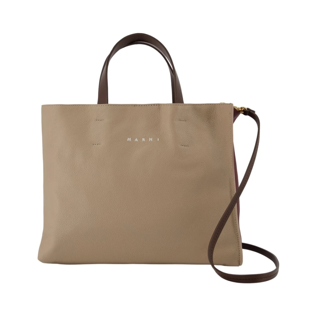 Marni Women's Beige Museo Soft Ew Shopper Bag - Shopping Bags - One Size - Bags
