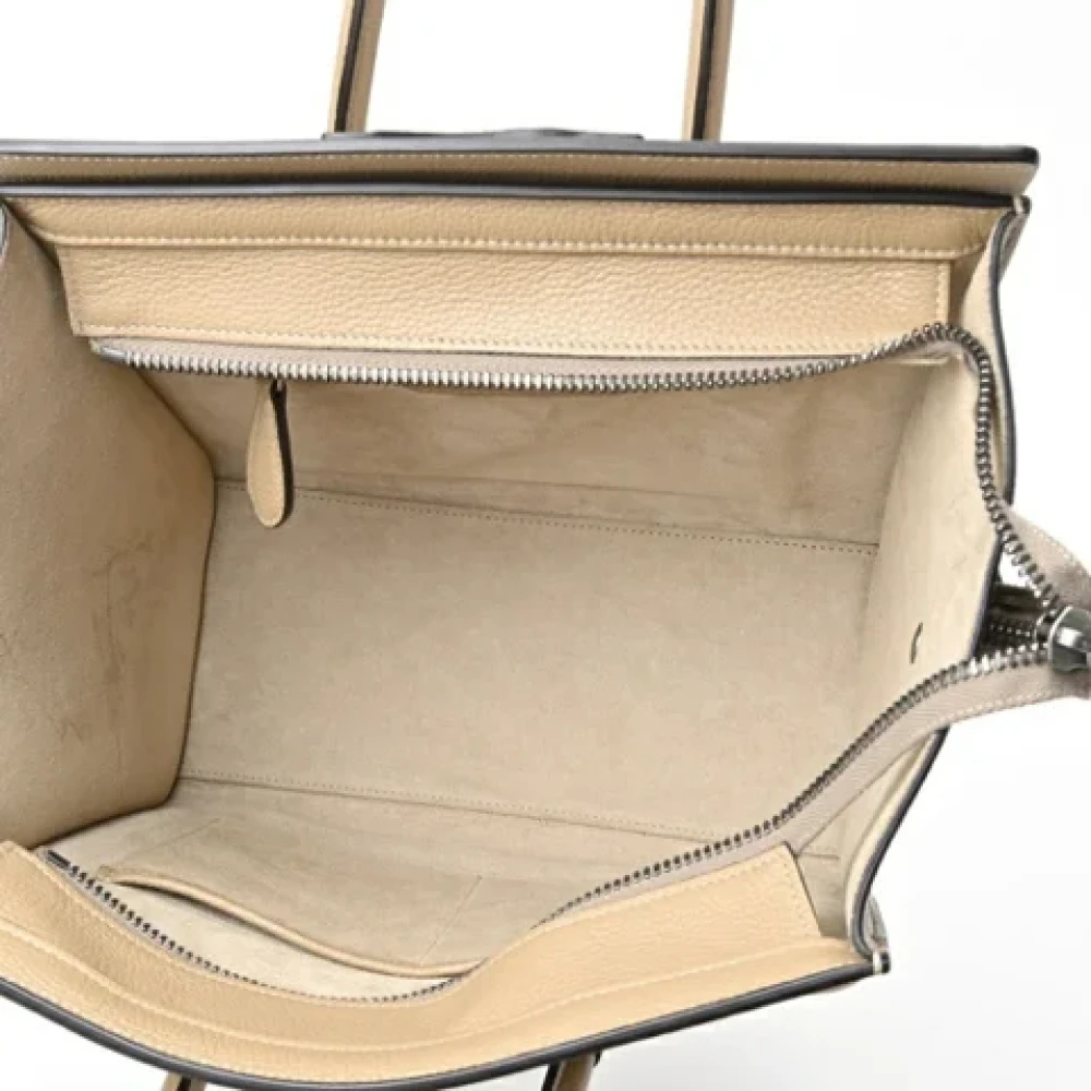 Celine Vintage Pre-owned Fabric celine-bags Beige Dames