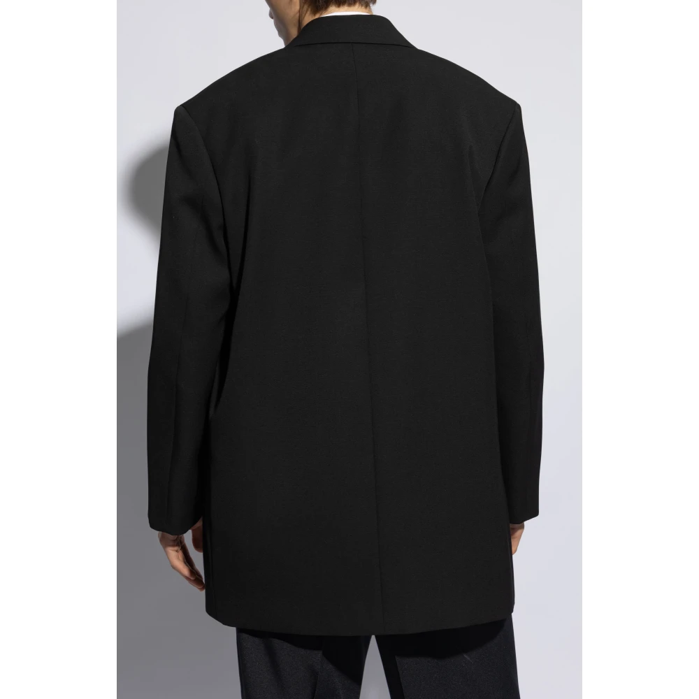 Jil Sander Wollen jas Black Heren
