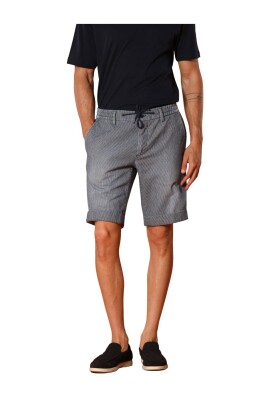 white-striped-denim-jogger-bermuda-shorts