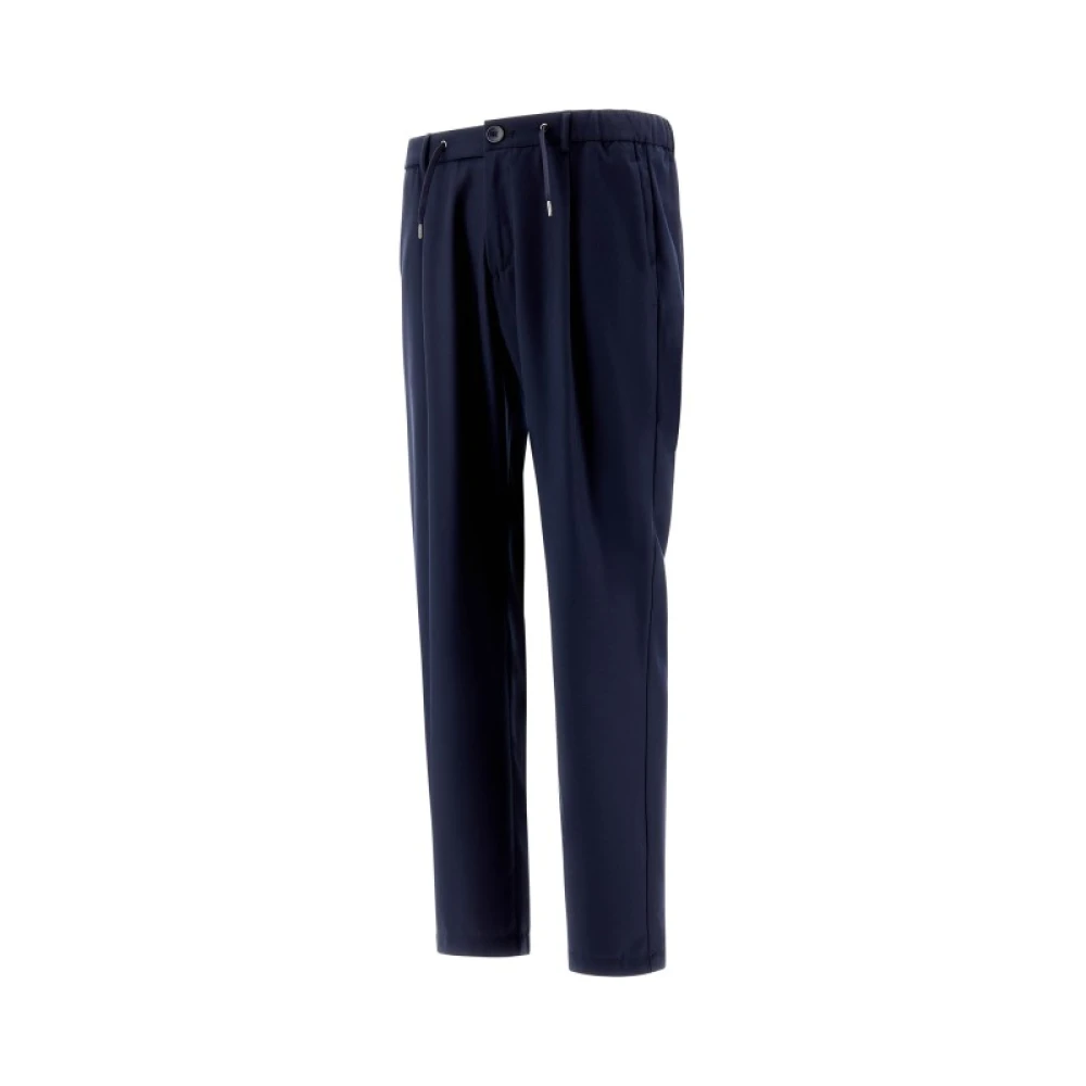 Herno Trekkoord Broek Blue Heren