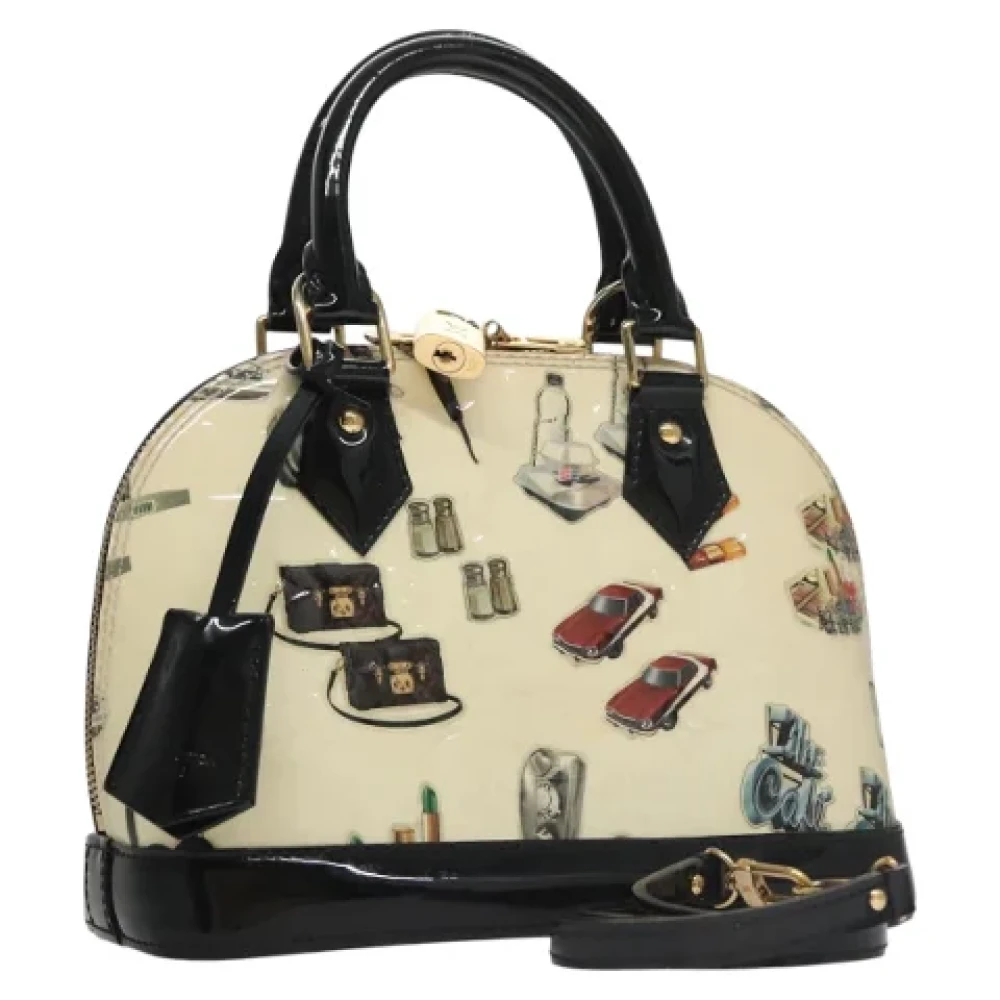 Louis Vuitton Vintage Pre-owned Leather handbags Beige Dames