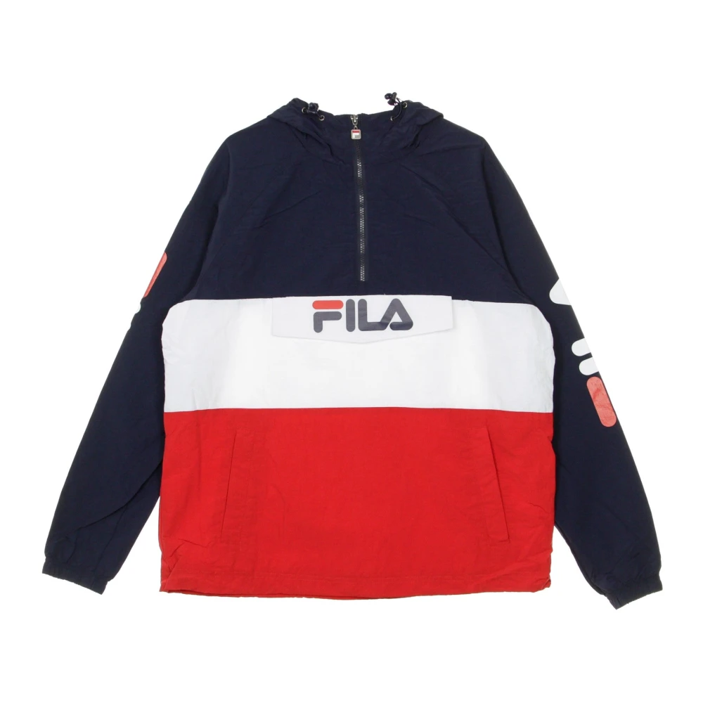 Fila Heren Windbreaker Jas Zwart Rood Wit Multicolor Heren