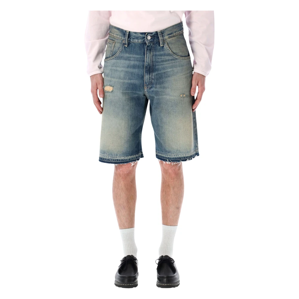 Sunflower Men's Blue Denim Shorts, W34, Super Wide Shorts