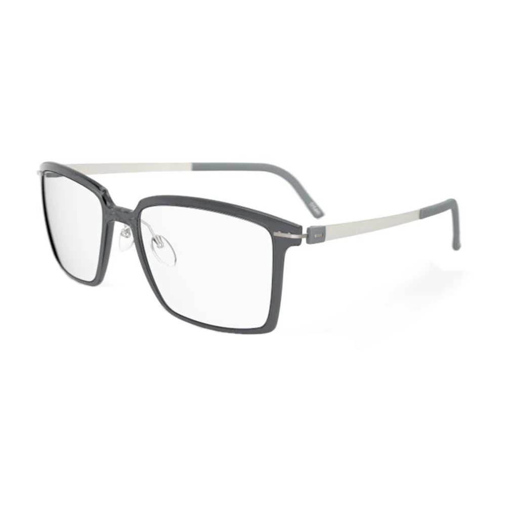 Silhouette Unisex Gray Glasses, 52 Mm, Eyewear Frames