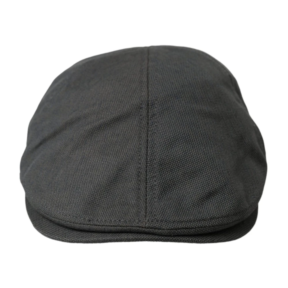 Dolce & Gabbana Donkergrijze Newsboy Cap Gray Heren