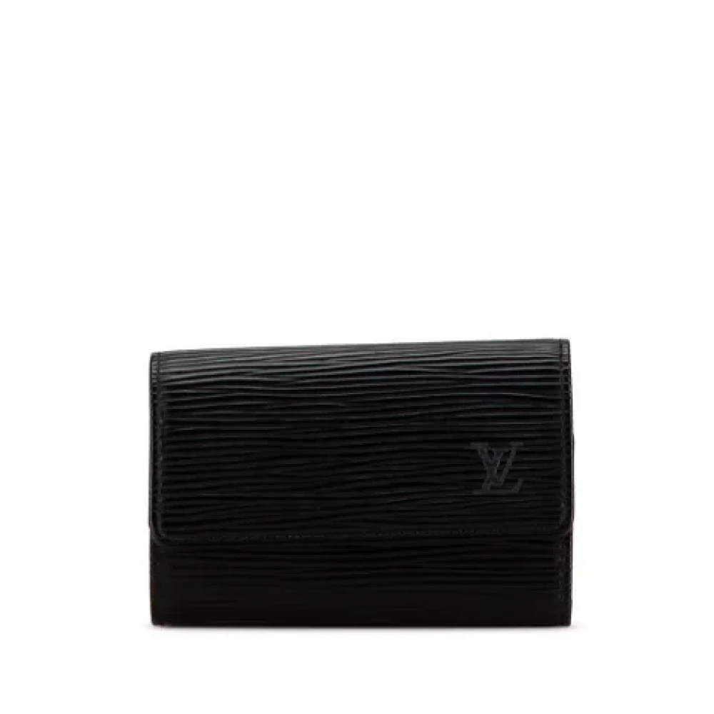 Louis Vuitton Vintage Pre-owned Leather key-holders Black Dames