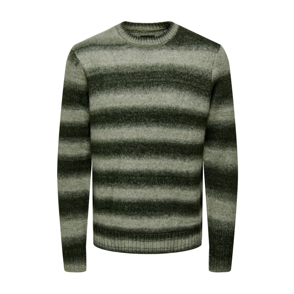 Only & Sons Gradient Crew Knit Sweater Multicolor Heren
