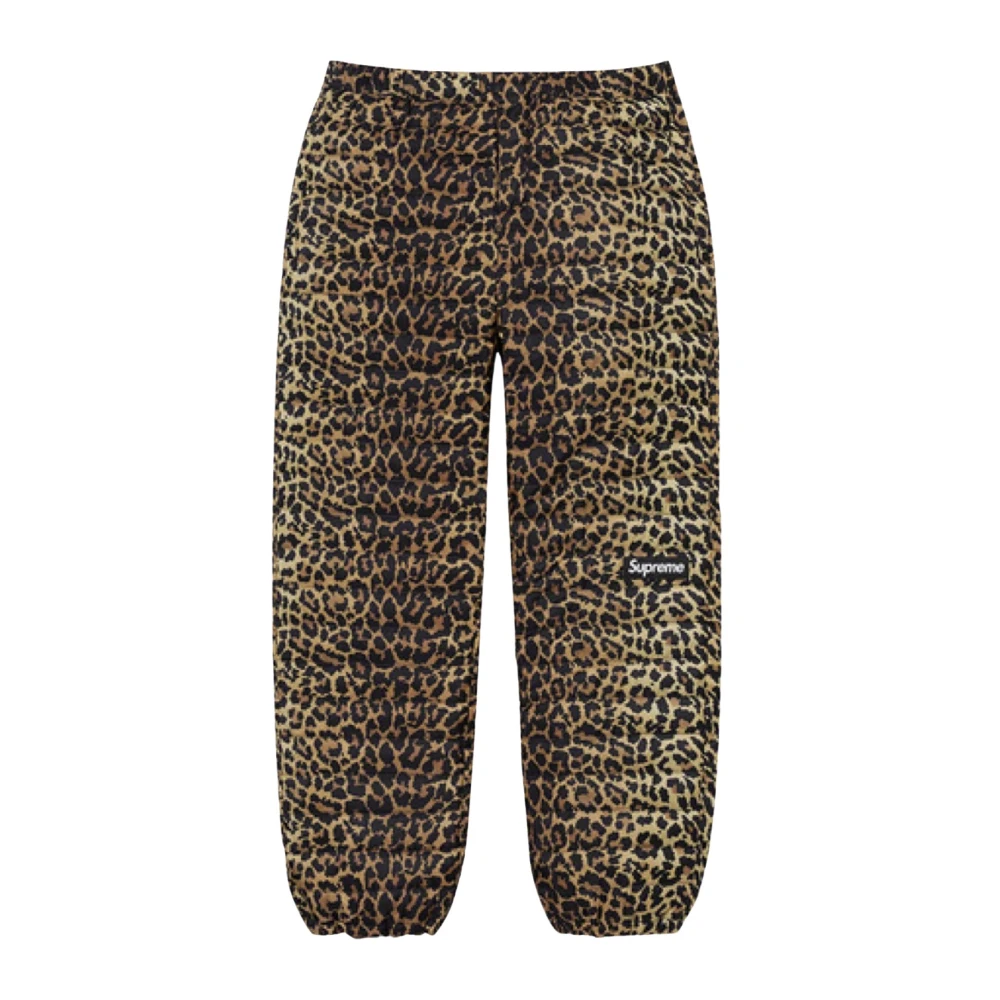 Supreme Leopard Micro Down Pant Waterafstotend Brown Heren