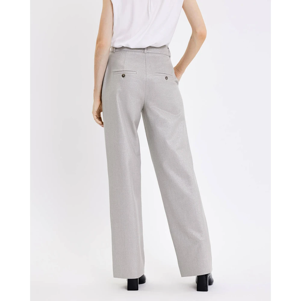 Fiveunits Sophia Zilveren Broek Gray Dames