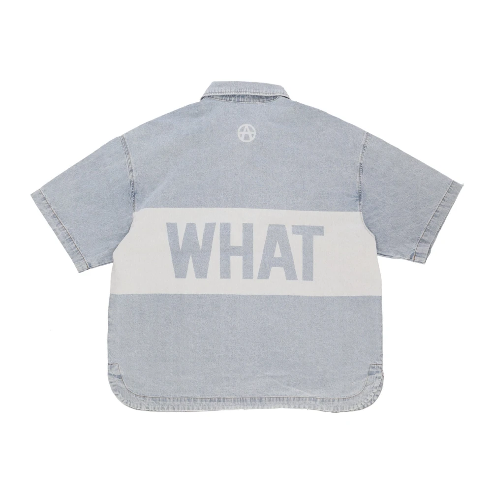Acupuncture Korte mouw shirt Lichtblauw Blue Heren